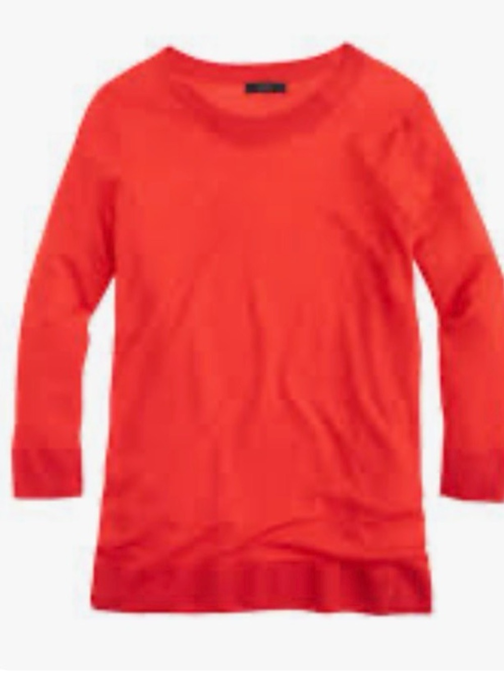 J. Crew Scoop neck Knit  Lightweight 100% merino wool tunic sweater Sz M preppy